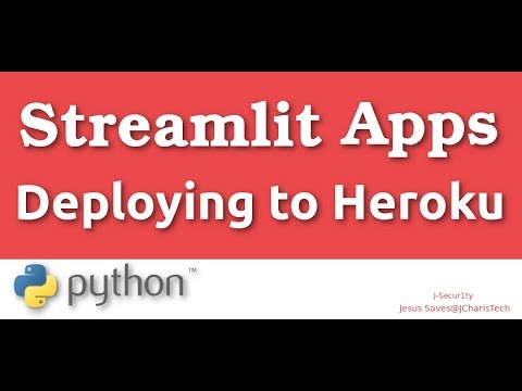 How To Deploy Streamlit Apps (Using Heroku)