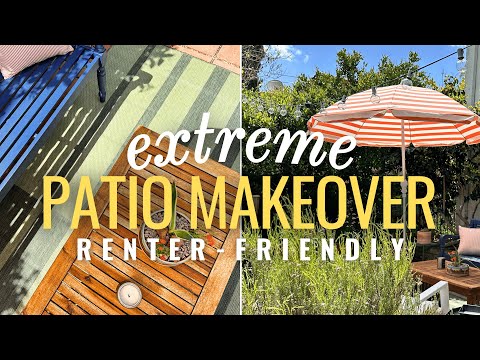 DIY Backyard Patio Makeover on a Budget! 🏡🪴 EASY Outdoor Living Space Ideas