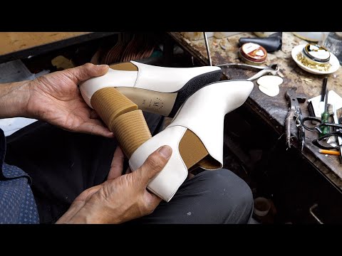 Amazing Process of Making Handmade High Heels, Korean First Lady Wears! The Best Women's Shoes Store