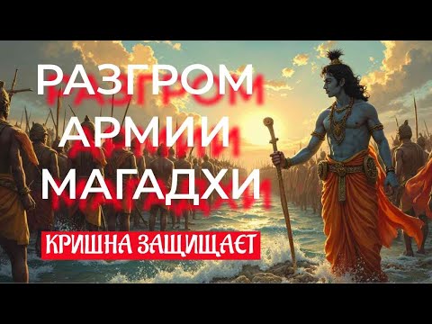 Разгром армии Магадхи: Битва Кришны и Баларамы