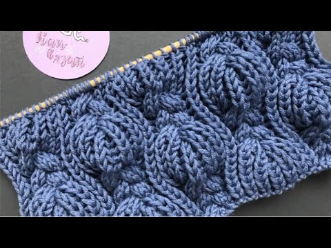 Cable and Patent Stitch Pattern/How to knit a scarf