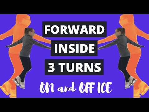 HOW TO: Forward Inside 3 Turns ON and OFF Ice || Shelly Skates
