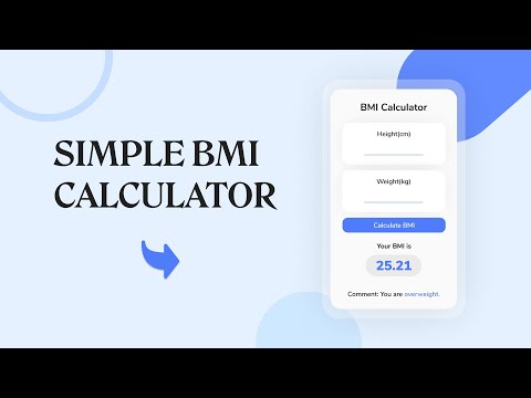 Create A BMI Calculator with JavaScript to Measure Your Body Mass Index (BMI) 🔥