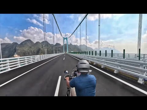 World's TALLEST Bridge: 625m Huajiang Motorcycle Adventure – Insane Views & Secrets!