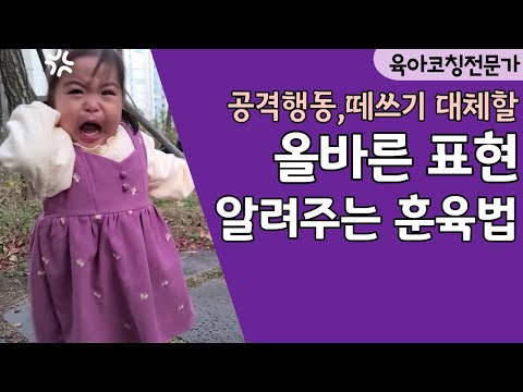 [육아]공격행동, 떼쓰기를 대체할 수 있는 표현법을 꼭 ! 알려주세요 !! 요청많았던 주제^^ l이민주육아상담소l