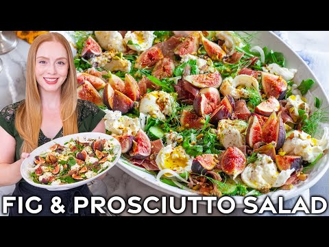 Easy Prosciutto & Fig Salad with Burrata Cheese