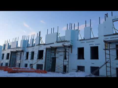 Как строят дома в Канаде из пенопласта