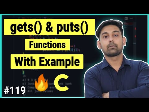 gets() & puts() Functions With Example ( String ) In C | Explain In Hindi By Nirbhay Kaushik
