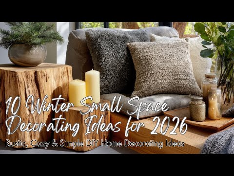 10 Winter Small Space Decorating Ideas for 2026 | Rustic, Cozy & Simple DIY Home Decorating Ideas 1