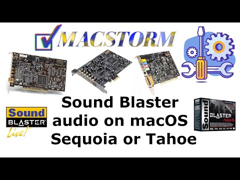 Sound Blaster audio on macOS Sequoia or Tahoe