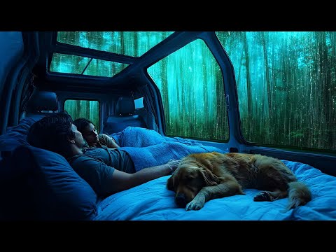 Heavy Rain & Thunderstorm in Car ⛈️ 3 Hours of ASMR for Deep Sleep & Relaxation