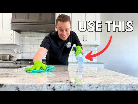 The Best Way to Clean Granite Countertops!