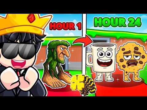 I Spent 24 HOURS with 12X LUCK in Steal a Brainrot Roblox