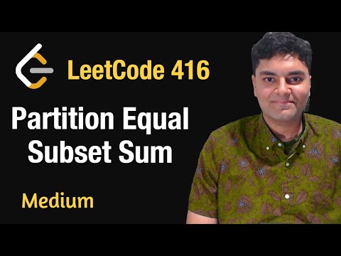 Partition Equal Subset Sum - Leetcode 416 - Python