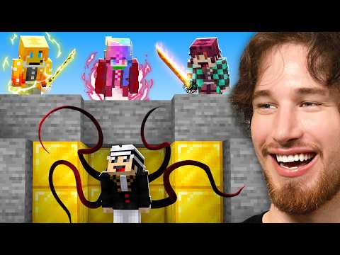 Getting Hunted By DEMON SLAYERS in Minecraft!