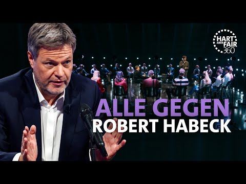 Migration, Tempolimit, Wirtschaft: Robert Habeck gegen alle I Hart aber fair 360
