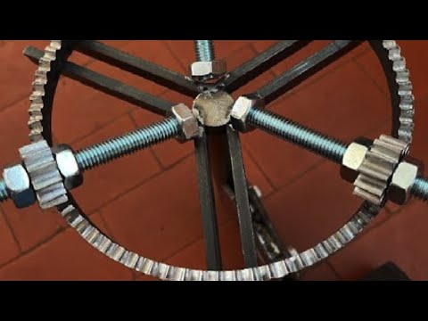 PLACA PARA TORNO MECANICO, MANDRIL,  ENGRENAGEM CASEIRA, DIY, make your own chuck, INVENTOS E IDEIAS