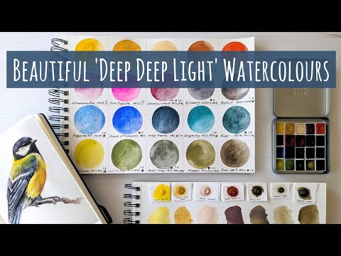 Trying DEEP DEEP LIGHT Watercolours For The First Time: Swatch & Painting & News!