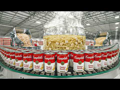 How Campbell's Chicken Noodle Soup Is Made In Factory
