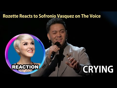 Rozette Reacts to Sofronio Vasquez - Crying (Roy Orbison) #sofroniovasquez #thevoice #royorbison