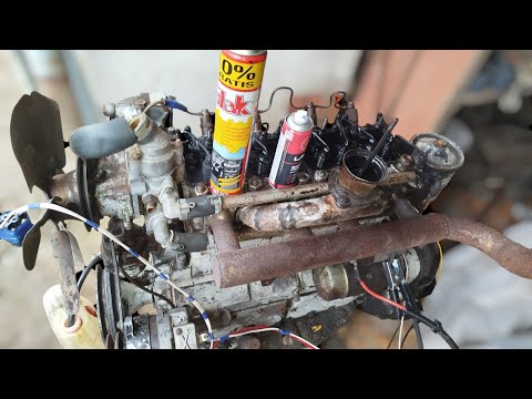 Заводим мотор с корабля,на суше полиролью.