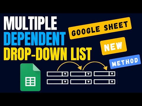 Google Sheets - Dependent Drop Down Lists | New Method