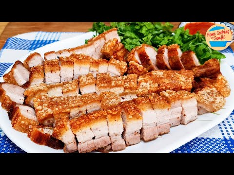 Simple Crispy Pork Belly Using Air Fryer