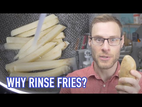 Does rinsing really make fries crispier? What about soaking? Why potatoes are weird