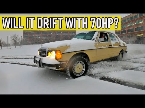 How good is a #Mercedes #W123 #240D in the snow? Find out.