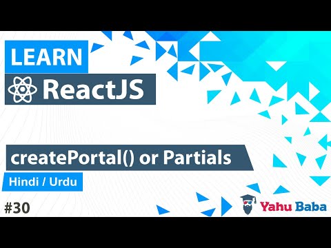 ReactJS createPortal Tutorial in Hindi / Urdu