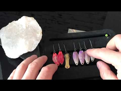 Homemade copper spoon for trout.