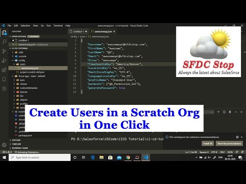 How to manage users in a Scratch Org ? | Salesforce SFDX Tutorial