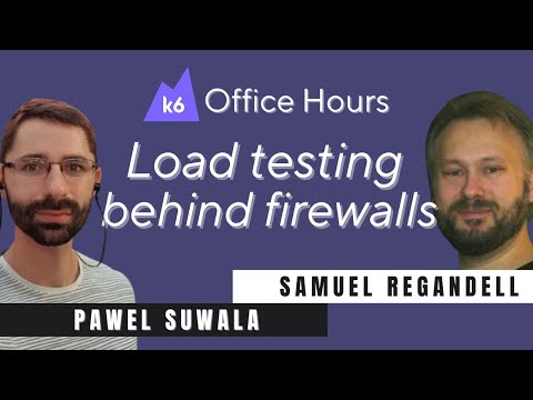 Private load zones for load testing, with Pawel Suwala and Samuel Regandell (k6 Office Hours #44)