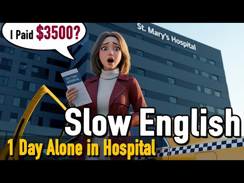 1 Day Alone in Hospital - I Paid $3500? | Step by Step Hospital English Guide| English for Beginners