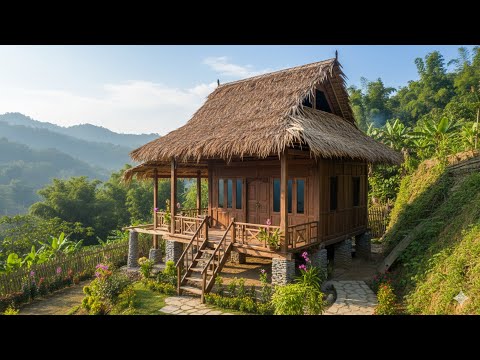 This talented woman built her dream villa, complete with a fully equipped kitchen, from scratch.