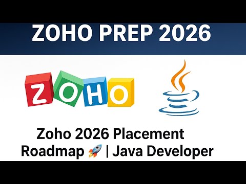 Zoho 2026 Placement Series – Complete Roadmap for Java Developers 🚀 --Tamil/English