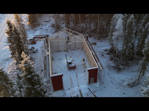 Framing my Scandinavian Garage