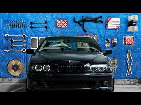 MEGA WRENCHFEST - Reviving my E39 BMW with over 150 new parts!