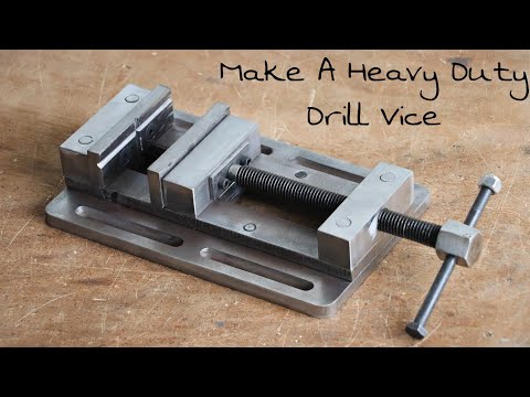 Make A Metal Heavy Duty Drill Press Vice || DIY Homemade Drill Vice