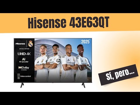Nuevo Hisense 43E63QT - UHD 4K, Smart TV 43 Pulgadas, Dolby Vision