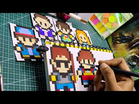 Stranger Things Pixel Art | Full Pixel Drawing Process | 8-Bit Retro Art 