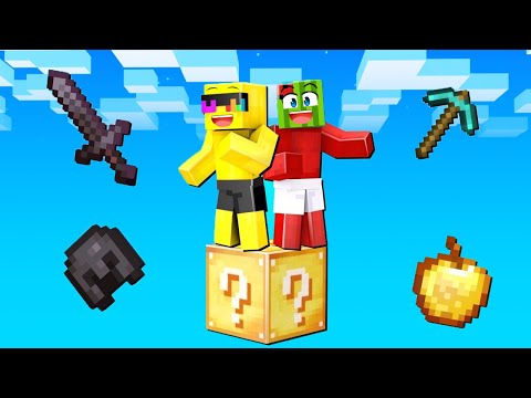 How We Got Stuck on ONE LUCKY BLOCK In Minecraft!