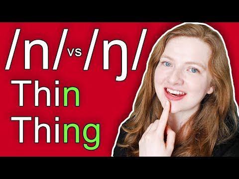 How to Pronounce "n" /n/ and "ng" /ŋ/ in English