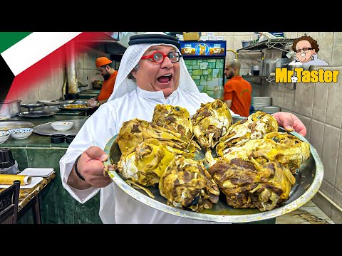 KING SIZE SHEEP HEAD! Persian Food at Al Shamam Famous Irani-Kuwaiti Restaurant in Mubarakiya Bazaar