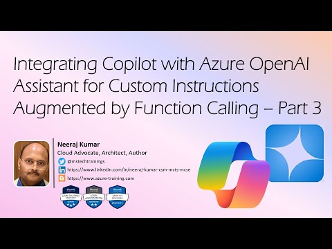 Function Calling in Copilot Chatbot Using Azure OpenAI Assistant  - Part3