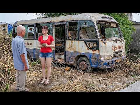 [TIMELAPSE] Genius Girl Revives an Elderly Man's Abandoned 29-seater Hyundai County Bus