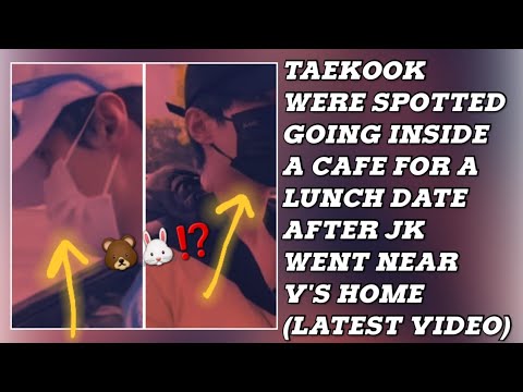 OMG😮💋Taekook Were Spotted Going Inside A Cafe For A Lunch Date After Jk Went Near V's Home(New)#bts