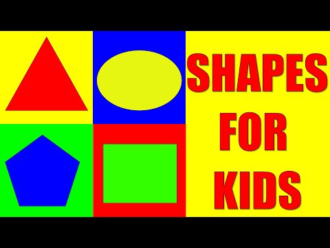SHAPES for Kids in English | Learn Geometric Shapes for Kindergarten, Preschool, and Toddlers