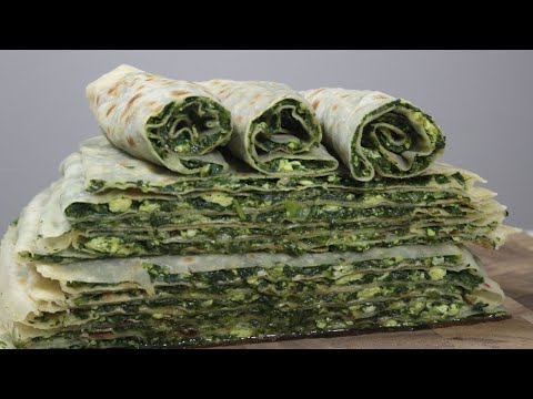 Dagestan miracle on thin dough ♡ Juicy and Tasty ♡ CHUDU WITH SPINACH and GREEN ONION RAMADAN 2024