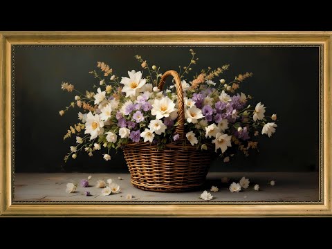 The Timeless Beauty of Vintage Floral Art:  Ambient  Art  Frame TV : Spring Floral Collection